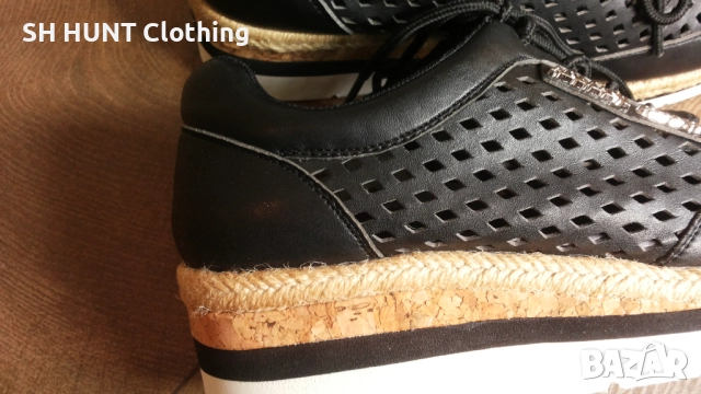 ARMANI JEANS Real Leather Размер EUR 38 / UK 5 дамски еспадрили 114-13-S, снимка 4 - Дамски ежедневни обувки - 52654084