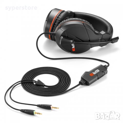 Слушалки с микрофон Sharkoon Rush ER3 Black SH0054 Черни Геймърски слушалки Gaming Headset , снимка 2 - Слушалки за компютър - 22862043