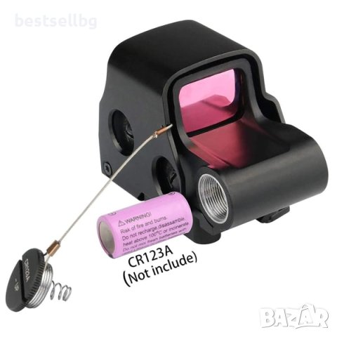Компактен тактически мерник бързомер червена зелена точка пушка еърсофт, снимка 4 - Оборудване и аксесоари за оръжия - 42650062