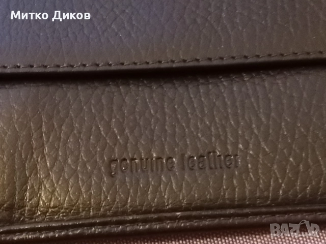 Енцо Нори марков портфейл естествена кожа нов 120х100мм, снимка 6 - Портфейли, портмонета - 52905673