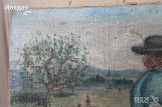 Стара маслена картина, снимка 2 - Картини - 48103128