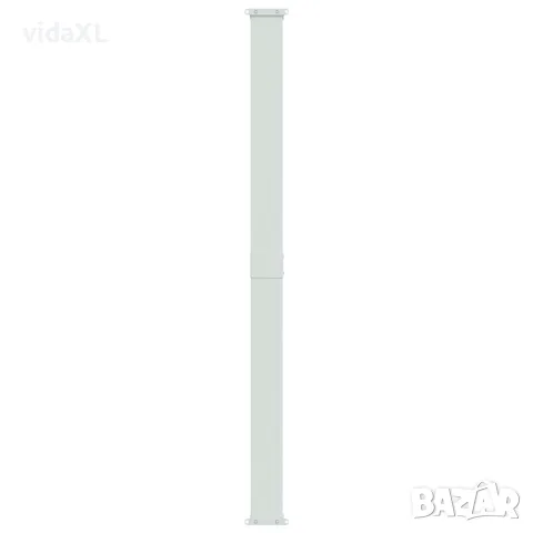 vidaXL Прибираща се дворна странична тента, 200x314 см, сива, снимка 5 - Огради и мрежи - 56146629