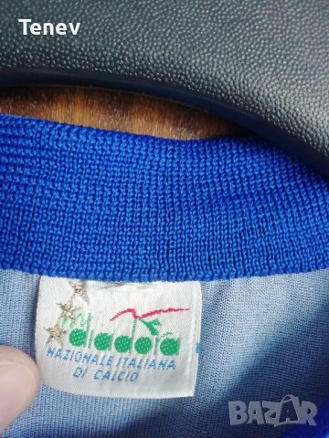 Италия 1986-1990 Diadora Vintage Italy оригинална ретро футболна тениска фланелка Национален отбор , снимка 3 - Тениски - 41512239