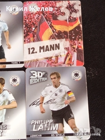 Колекционерски картички на футболисти АНДРЕАС КЬОПКЕ,МАНУЕЛ НОЕР,ТХОМАС МЮЛЕР 51029, снимка 4 - Колекции - 51703653