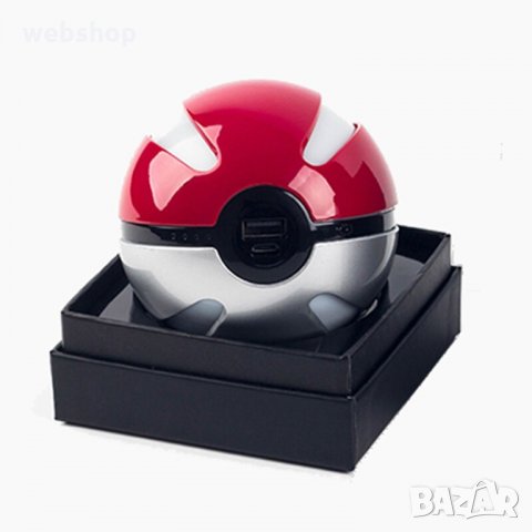 ПРЕНОСИМО ЗАРЯДНО РОWЕR ВАNK 12000MAH ВЪВ ФОРМАТА НА ПОКЕБОЛА pokeball, снимка 7 - Външни батерии - 35770344