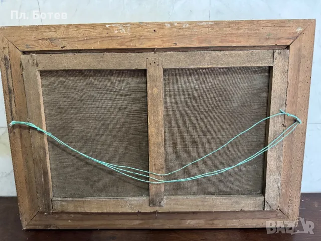 Стара маслена картина, снимка 4 - Картини - 48278573