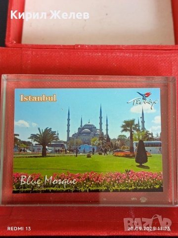 Сувенир от Истанбул Синята джамия стъкло много красив стилен дизайн 22798