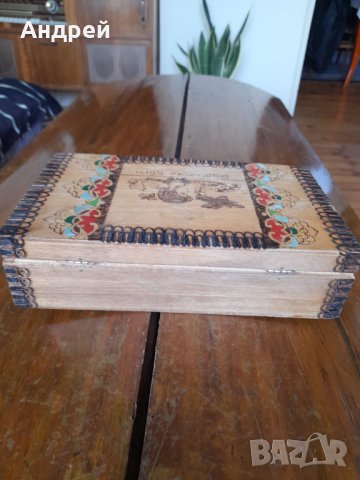 Стара дървена кутия,несесер Български Войн, снимка 4 - Антикварни и старинни предмети - 39674826
