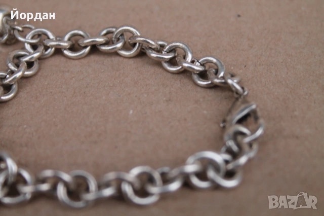 Дамска сребърна гривна ''Tifany & Co.'', снимка 4 - Гривни - 53828963