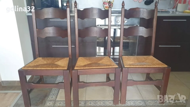 Шест дъбови стола, снимка 2 - Столове - 52231792