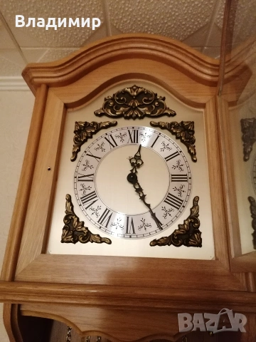 Часовник стенен Уестмистърски Франц Хермле, снимка 6 - Антикварни и старинни предмети - 53514320