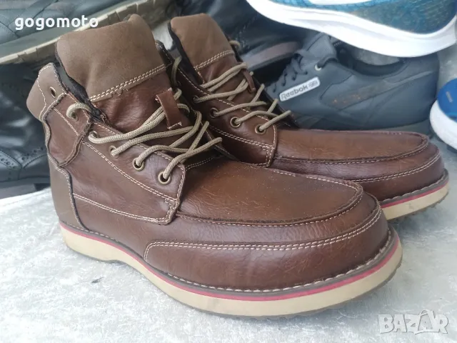 боти МЪЖКИ зимни, КАТО НОВИ боти SANOMA, N- 44 - 45, снимка 2 - Мъжки боти - 47500266