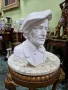 Голям антикварен колекционерски порцеланов бюст фигура статуетка , снимка 3