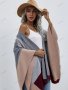 Дамска широка модна жилетка с цветни блокове, 2цвята - 023, снимка 12