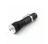 Удароустойчив LED фенер T6, комплект, акумулаторна батерия 18650, зарядно, 3,7VDC, 3W, снимка 3