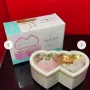 Музикална Кутия във форма на сърце с въртяща се балерина и кутия за бижута, снимка 4