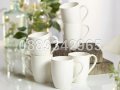 НОВ! Сервиз чаши за кафе и чинии за десерт костен порцелан 12 части, снимка 3