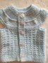 Ръчно плетени бебешки елечета 0-3 месеца, снимка 5