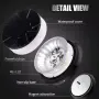 LED сигнална лампа маяк 51mm x 135mm 12-24V оранжева, снимка 3