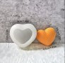 3D мрежесто сърце силиконов молд форма фондан гипс шоколад украса декор, снимка 1 - Форми - 35747913