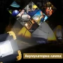 Мощна сервизна работна къмпинг лампа осветление преносима LED фенер USB за риболов палатка работа, снимка 1