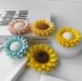3D  2 модела Слънчоглед Силиконов молд форма за свещи гипс сапун смола фондан за декорация на торта , снимка 1