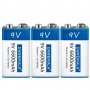 Презареждаема батерия 9V, Акумулаторна батерия 9 волта, девет волтова презареждаща батерия 6600mAh, снимка 5