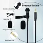 Нови 2 броя комплект мини микрофон за камера и стрийминг 3.5 мм за DJI Mic 2 Rode Wireless GO II, снимка 6