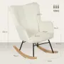 Люлеещ се стол HOMCOM с поларена визия, снимка 10