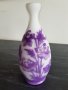 Красива ваза НАНСИ DAUM NANCY сецесион лилава реплика, снимка 5