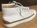 Мъжки високи кецове Zara бели с кафяв Кант размер 44, снимка 10