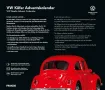Модел за слабяне VOLKSWAGEN BEETLE фолксваген бийтъл ретро 1:43 метална кола Коледен календар, снимка 7
