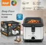 Професионален фритюрник RAF R5300, 1000W, 2.5 L, Температурен Контрол, Сребрист, снимка 3
