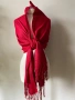 Червен шал от кашмир, коприна, пашмина/ различни видове, снимка 2