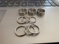 Комплект от девет  пръстена. В наличност два цвята /А-36/. Цената е за всички, снимка 2