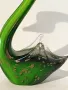Стъклен лебед в зелено, снимка 4