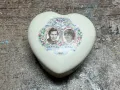 Керамична кутийка с формата на сърце с Лейди Даяна и Принц Чарлз от 1981, снимка 6
