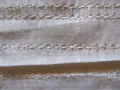 19в. кърпа, ръчно тъкан кенар ,дантела ,150х46см., снимка 4