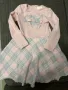Страхотна елегантна карирана детска рокля (размер 116 см.), снимка 1