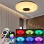 RGBW LED плафон с Bluetooth високоговорител, управление с приложение и дистанционно, 18W, снимка 1