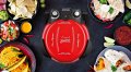 Електрическа фурна за пица G3 Ferrari G10006 02, 1200 W, Диаметър на плочата 31 см, Червен/Черен, снимка 6