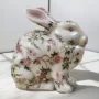 Фигурка - Заек на цветя, снимка 1