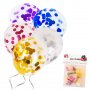 Балони - Прозрачен с конфети /10 броя/ всякакви цветове, снимка 1