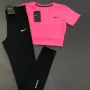 Nike Дамски Спортен Екип Клин И Тениска 🔝Дамски Спортен Комплект Найк - 3 Налични Цвята Код LFS246, снимка 3