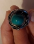 сребърен пръстен с тюркуаз , снимка 7