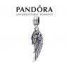 Висулка Пандора перо в цвят антично сребро, снимка 1 - Гривни - 39104832