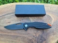 Сгъваем джобен нож,стомана D2,тъмно острие, D116, снимка 1