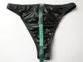 M/L дамски кожени изрязани бикини, снимка 8