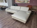 ПРОМОЦИЯ!!!Кремав кожен ъглов диван с ел. лежанка Dieter Knoll Arzona, снимка 12