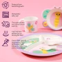 Детски комплект за хранене Bamboo ‎DWSA009B Butterfly 5 броя прибори за хранене Пеперуда, снимка 4